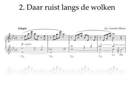 Daar ruist langs de wolken - Piano | PDF