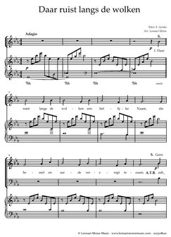 Daar ruist langs de wolken - Score &amp; Parts