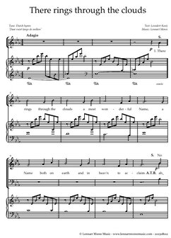 There rings through the clouds - Score &amp; Parts