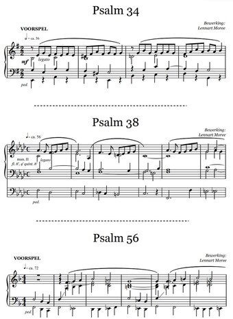 Korte psalmvoorspelen in romantische stijl - deel 6