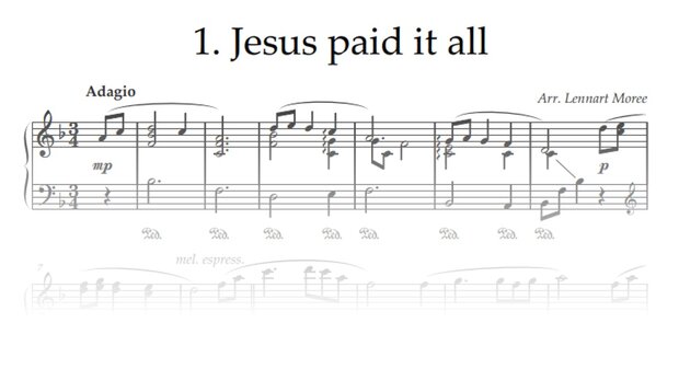 Jesus Paid It All - Piano | PDF