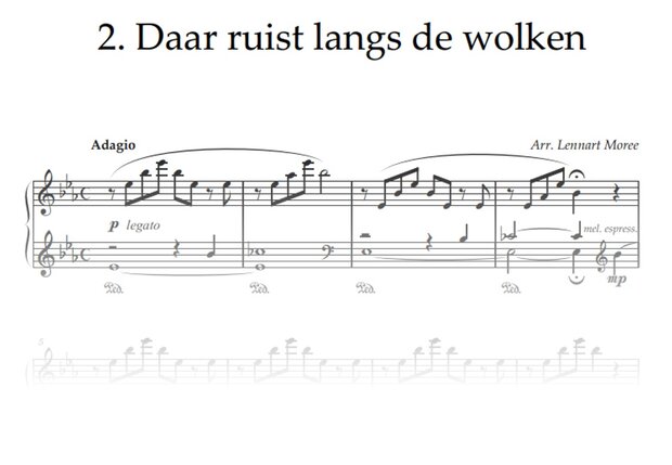 Daar ruist langs de wolken - Piano | PDF