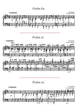 Korte psalmvoorspelen in romantische stijl - deel 2